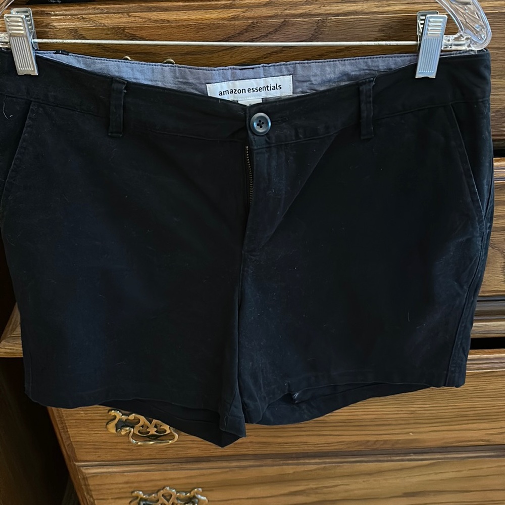 Amazon Essentials black chino shorts currently unavailable on Amazon